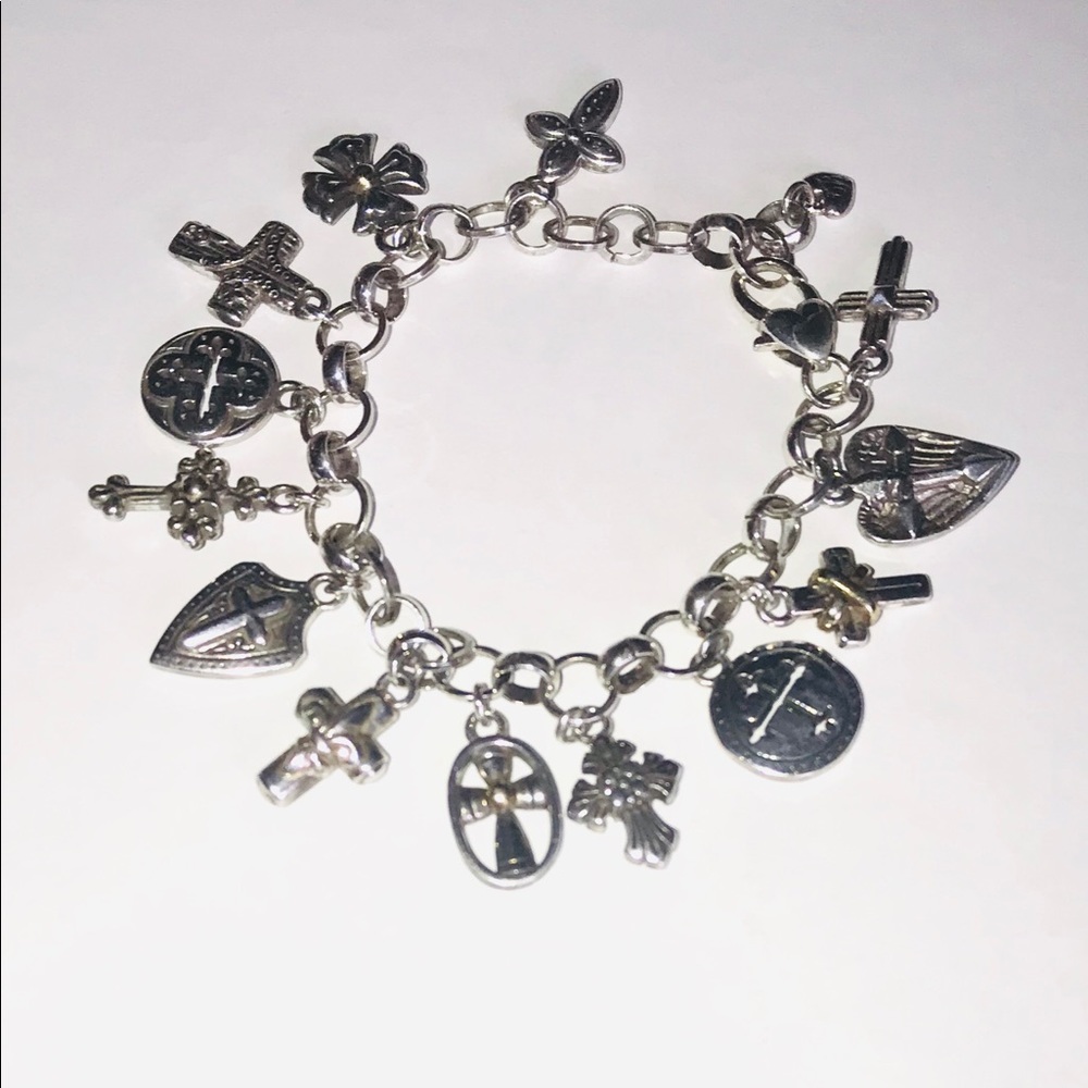 Gorgeous Retired Religious Brighton charm bracelet